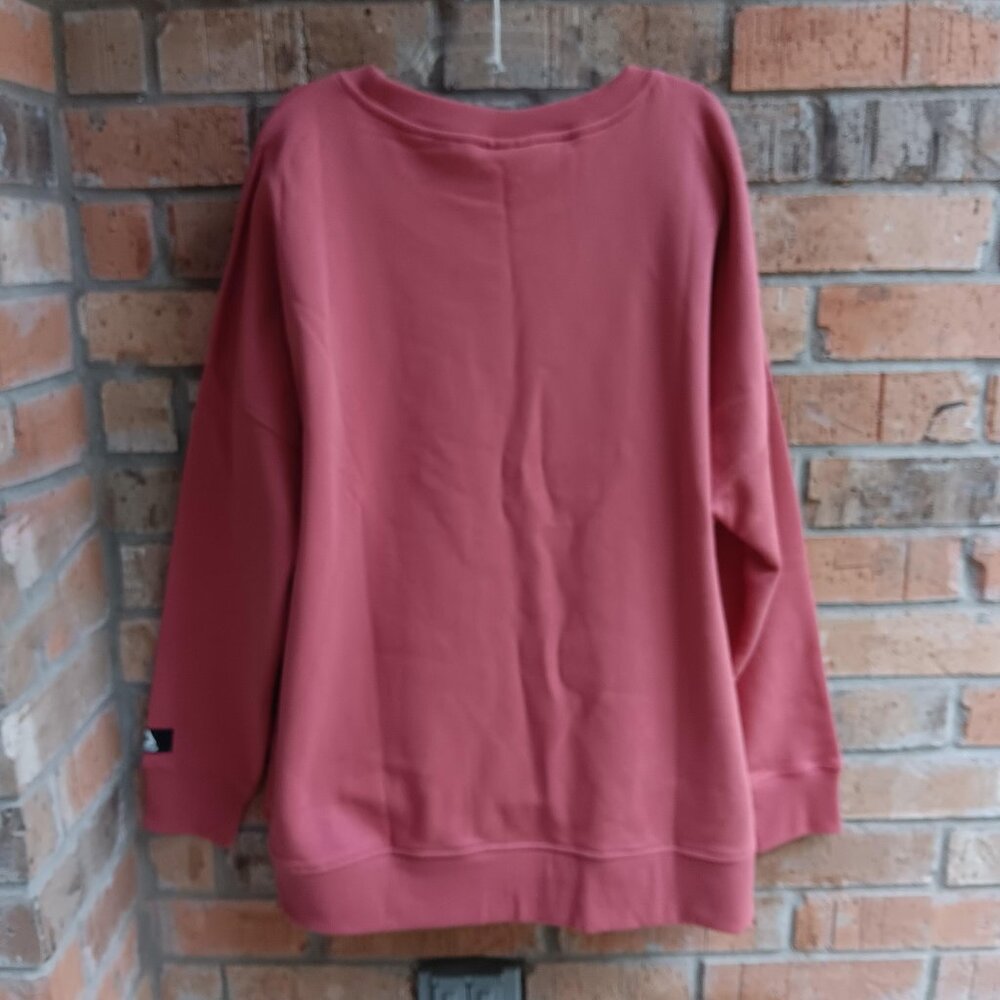 Reebok Women's Size XXXL Purpose Crew Neck Sweatshirt Dusty Cedar - Picture 4 of 13